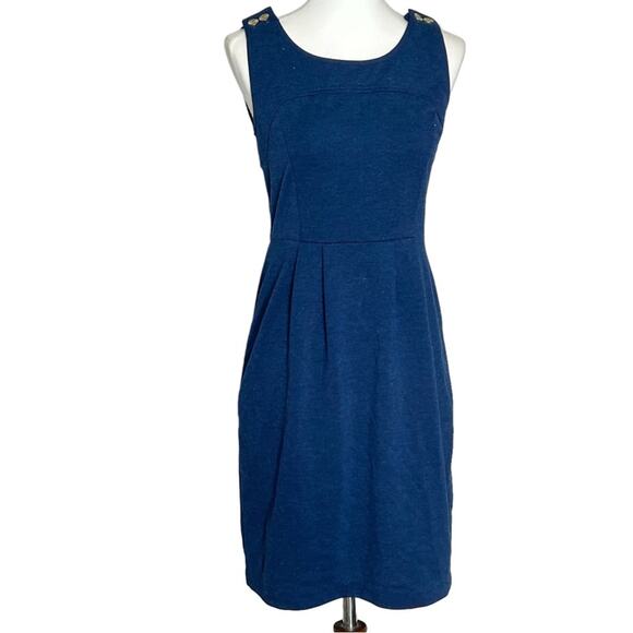 Banana Republic Navy Pencil Dress Size 0 - Picture 1 of 12